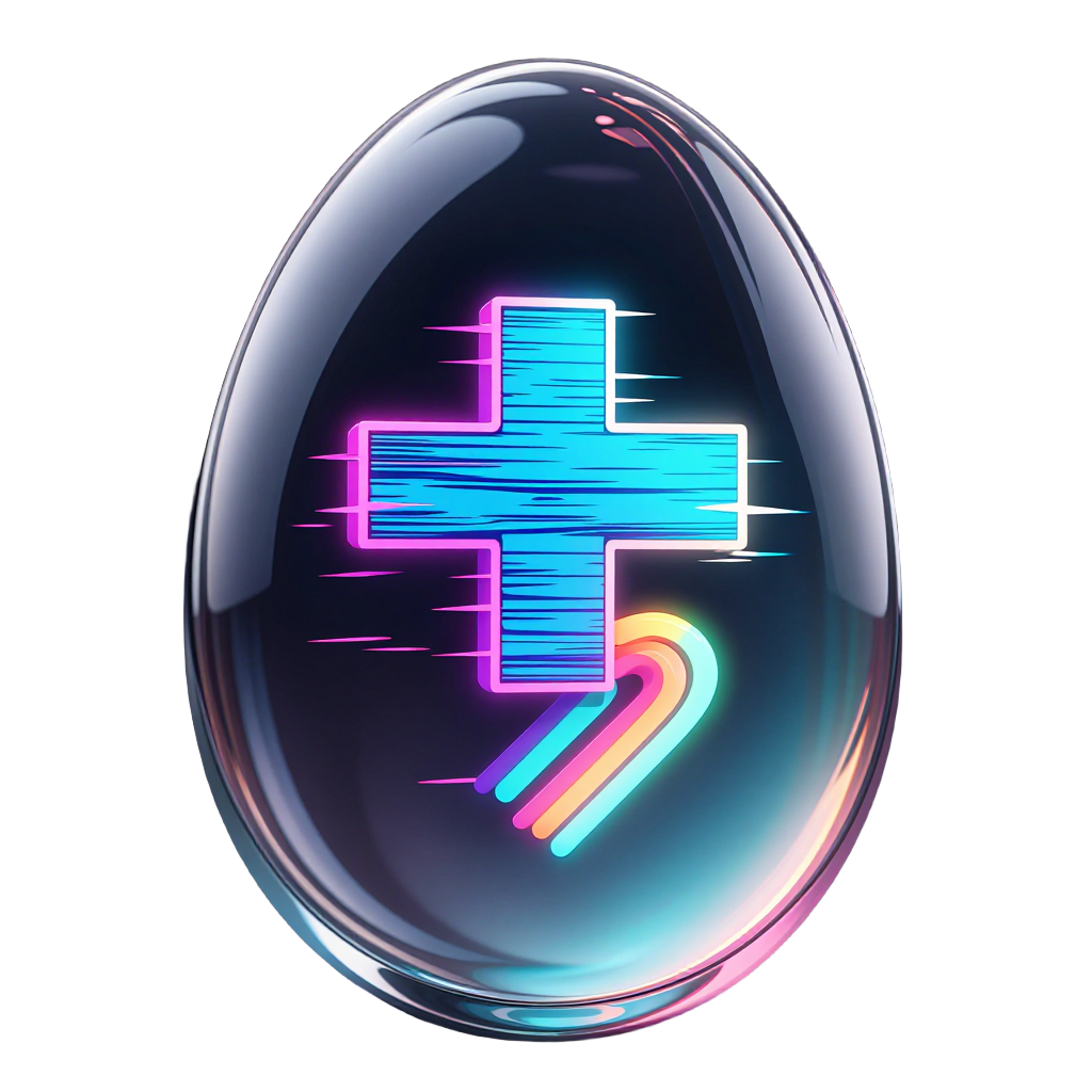 glitch_neon egg