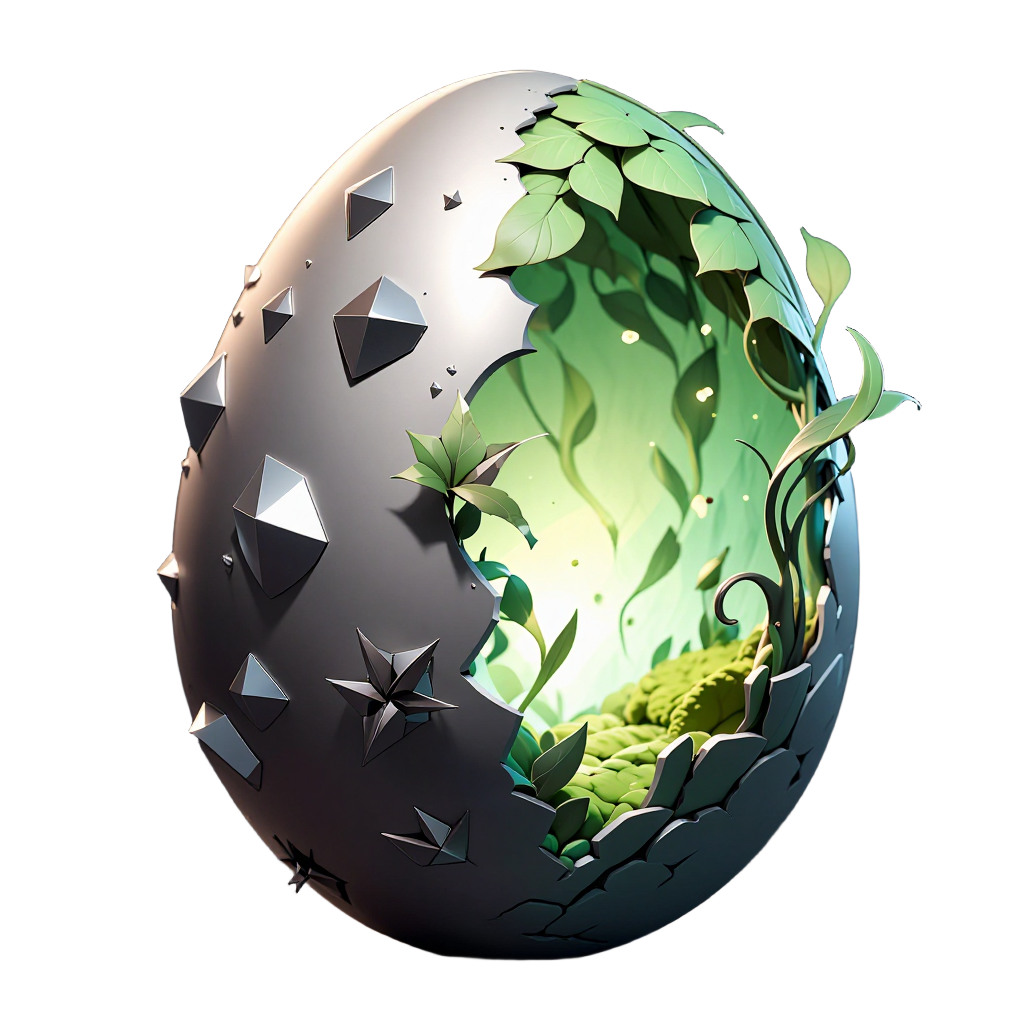 metal_nature egg