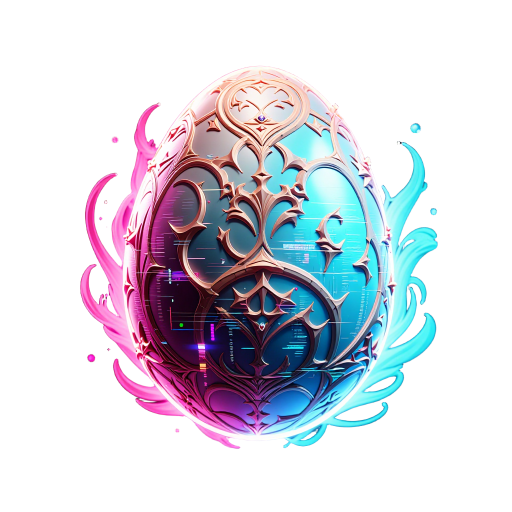 glitch_neon egg