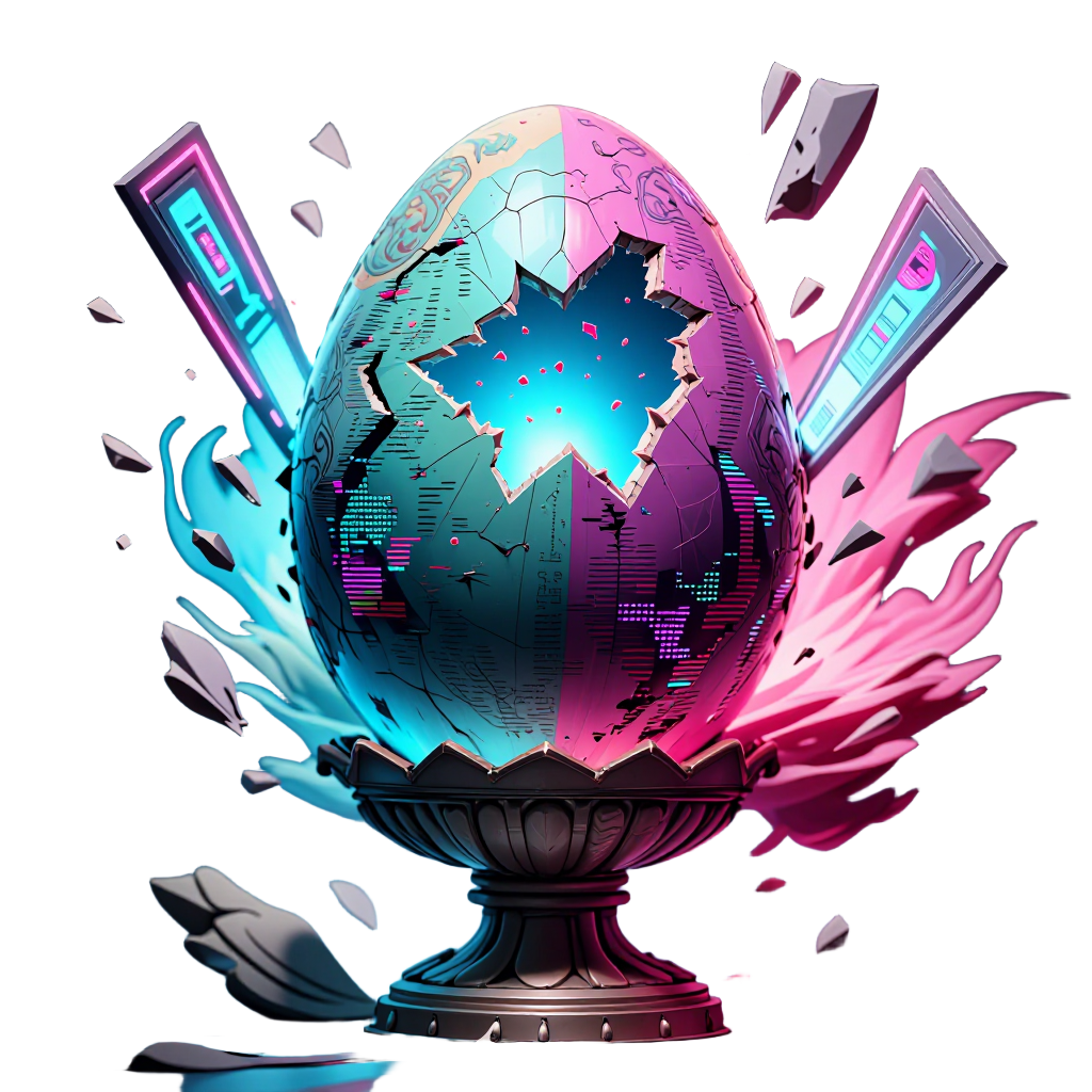 glitch_neon egg