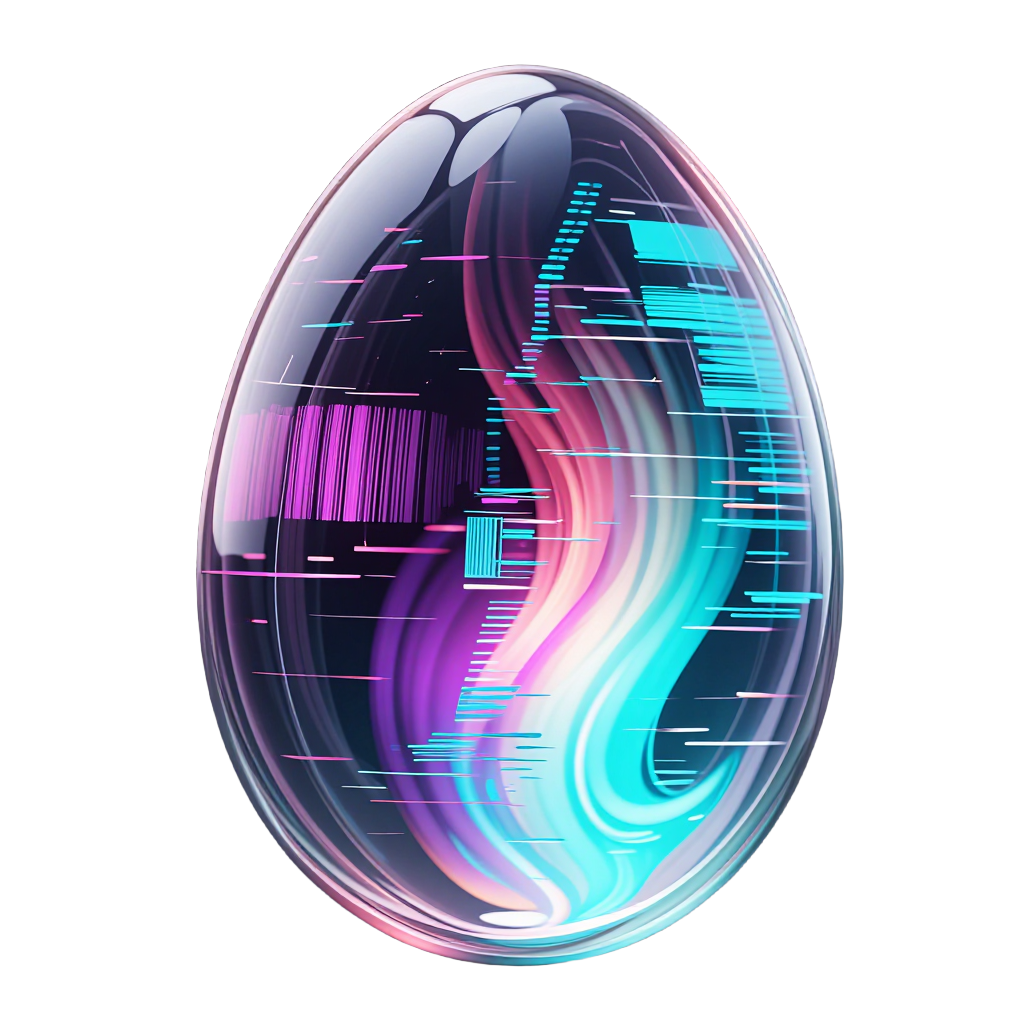 glitch_neon egg